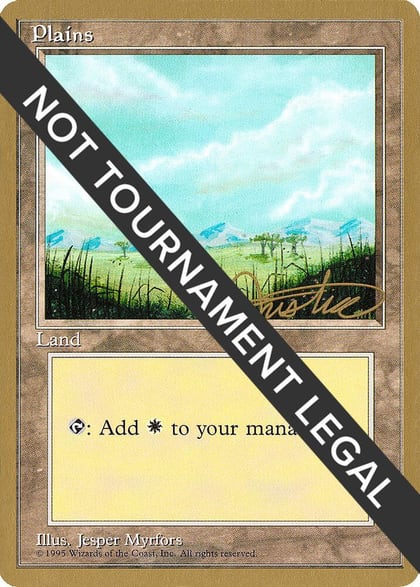 Plains (B) - 1996 Mark Justice (4ED), World Championship Decks #159173