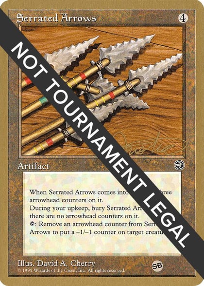 Serrated Arrows - 1996 Mark Justice (HML) (SB), World Championship Decks #159175