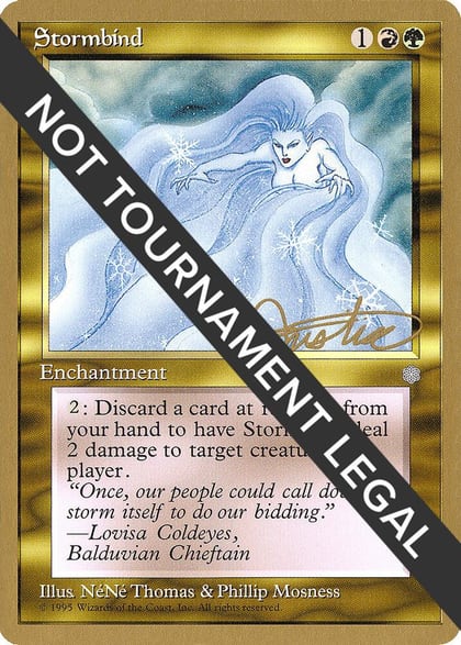 Stormbind - 1996 Mark Justice (ICE), World Championship Decks #159178
