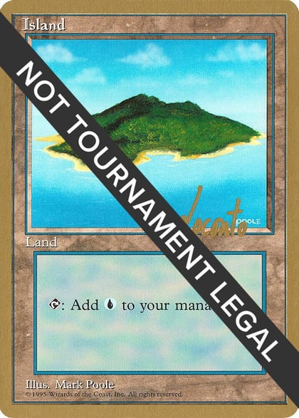 Island (B) - 1996 Michael Loconto (4ED), World Championship Decks #159213