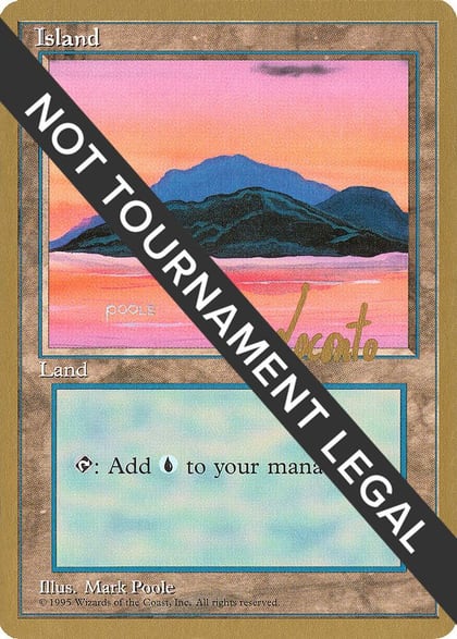 Island (C) - 1996 Michael Loconto (4ED), World Championship Decks #159214
