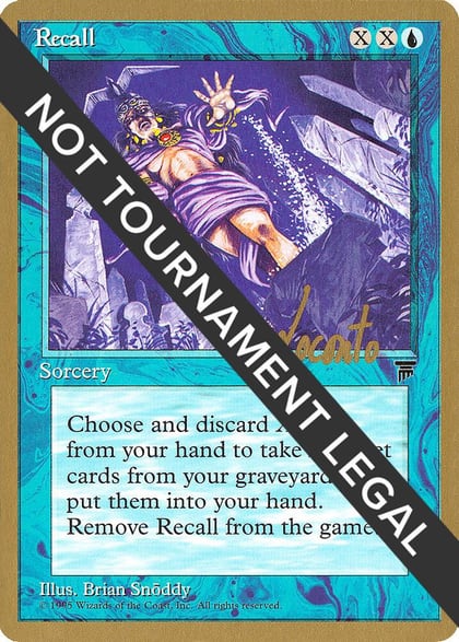 Recall - 1996 Michael Loconto (LEG), World Championship Decks #159235