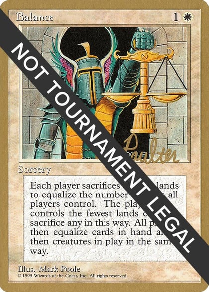 Balance - 1996 Preston Poulter (4ED), World Championship Decks #159251