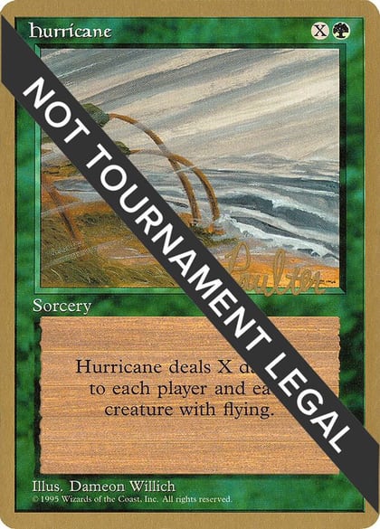 Hurricane - 1996 Preston Poulter (4ED), World Championship Decks #159265