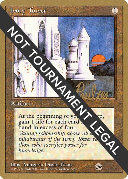 Ivory Tower - 1996 Preston Poulter (4ED) (SB), World Championship Decks #159267