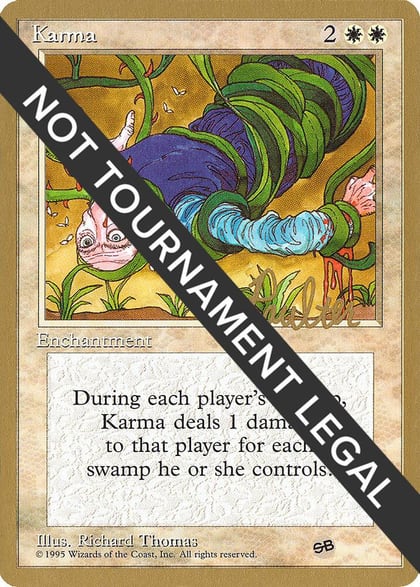 Karma - 1996 Preston Poulter (4ED) (SB), World Championship Decks #159268