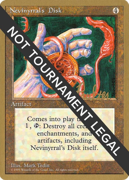 Nevinyrral's Disk - 1996 Preston Poulter (4ED), World Championship Decks #159272