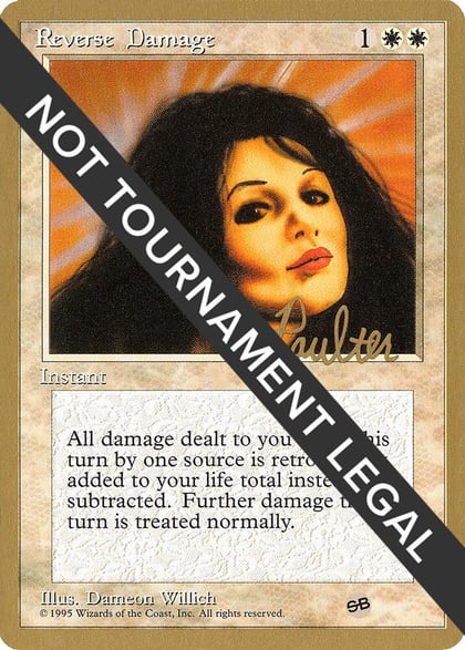 Reverse Damage - 1996 Preston Poulter (4ED) (SB), World Championship Decks #159278