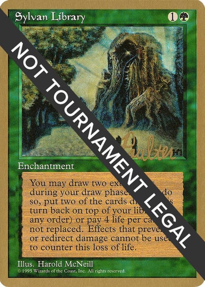 Sylvan Library - 1996 Preston Poulter (4ED), World Championship Decks #159283