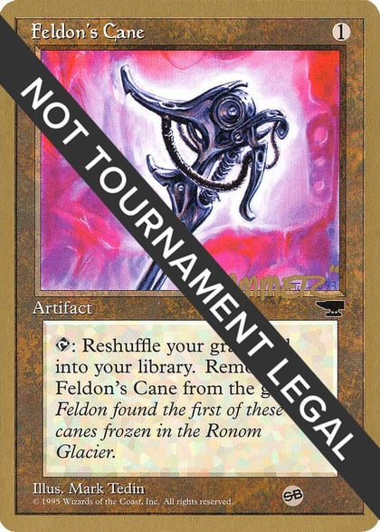 Feldon's Cane - 1996 Shawn "Hammer" Regnier (CHR) (SB), World Championship Decks #160802