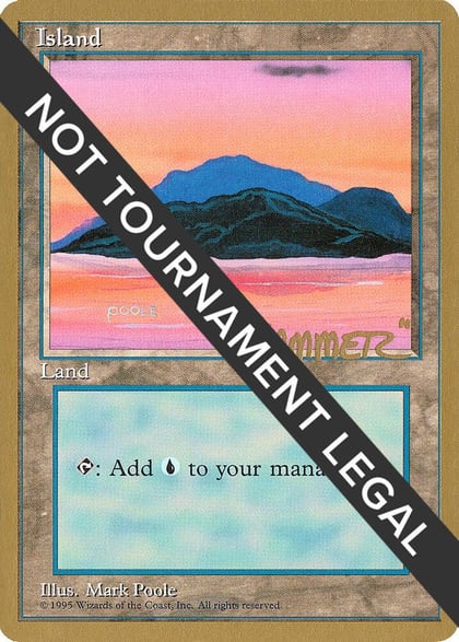 Island (C) - 1996 Shawn "Hammer" Regnier (4ED), World Championship Decks #160805