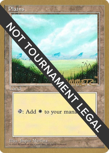 Plains (A) - 1996 Shawn "Hammer" Regnier (4ED), World Championship Decks #160814