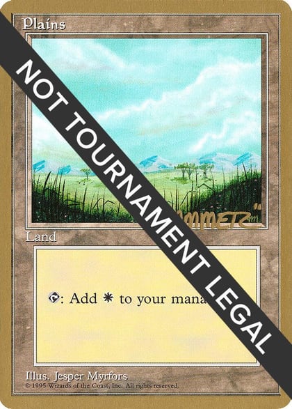 Plains (B) - 1996 Shawn "Hammer" Regnier (4ED), World Championship Decks #160815