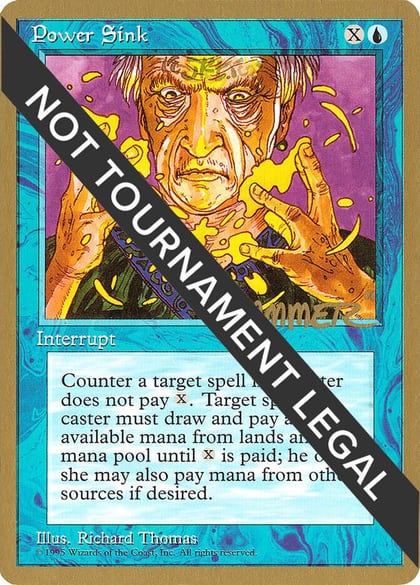 Power Sink - 1996 Shawn "Hammer" Regnier (4ED), World Championship Decks #160817