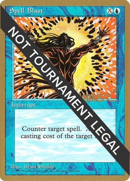 Spell Blast - 1996 Shawn "Hammer" Regnier (4ED), World Championship Decks #160823