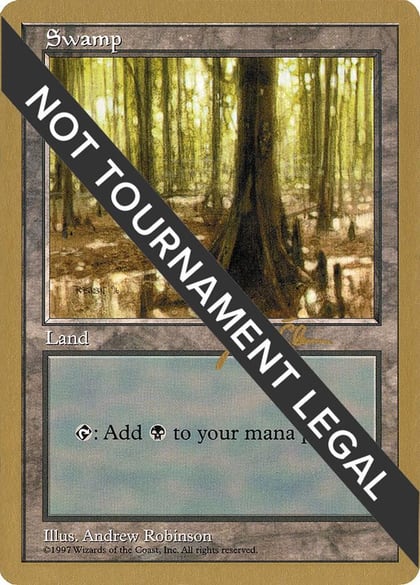 Swamp (443) - 1997 Jakub Slemr (5ED), World Championship Decks #162303