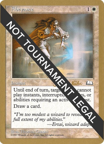 Abeyance - 1997 Janosch Kuhn (WTH), World Championship Decks #162307
