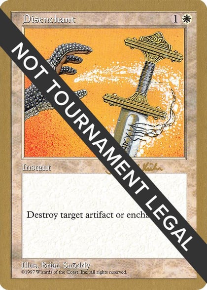 Disenchant - 1997 Janosch Kuhn (5ED), World Championship Decks #162313