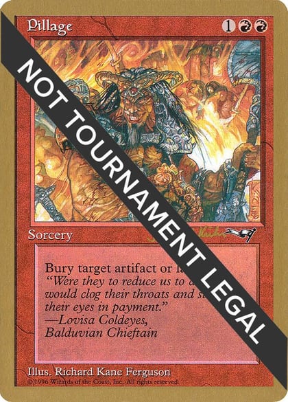 Pillage - 1997 Janosch Kuhn (ALL), World Championship Decks #162439