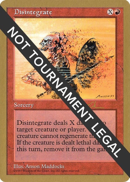 Disintegrate - 1997 Paul McCabe (5ED), World Championship Decks #162452