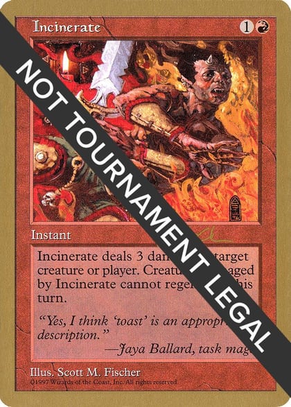 Incinerate - 1997 Paul McCabe (5ED), World Championship Decks #162684