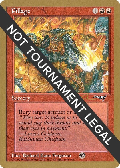 Pillage - 1997 Paul McCabe (ALL) (SB), World Championship Decks #162763