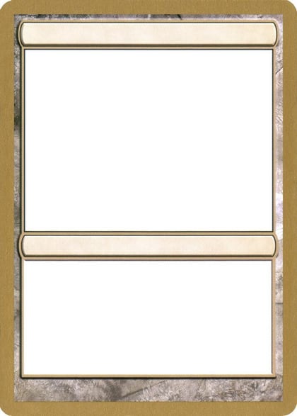 2004 World Championship Blank Card, World Championship Decks P162778