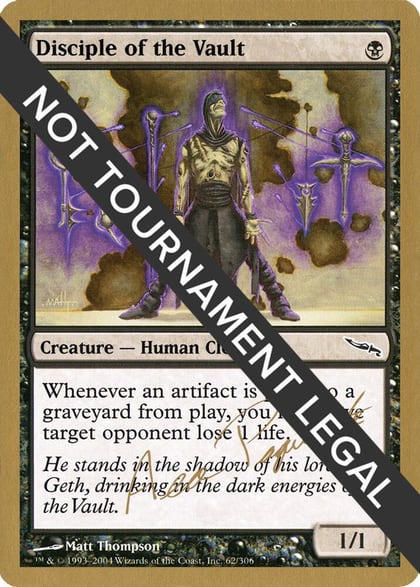Disciple of the Vault - 2004 Aeo Paquette (MRD), World Championship Decks #162785