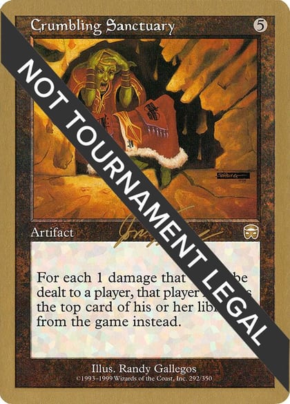 Crumbling Sanctuary - 2000 Jon Finkel (MMQ), World Championship Decks #163891