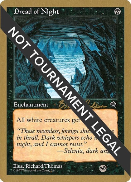 Dread of Night - 1998 Brian Selden (TMP) (SB), World Championship Decks #163937