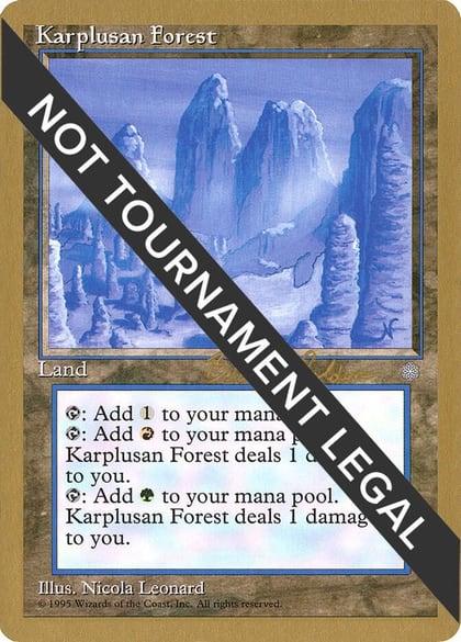 Karplusan Forest - 1998 Brian Selden (ICE), World Championship Decks #163946