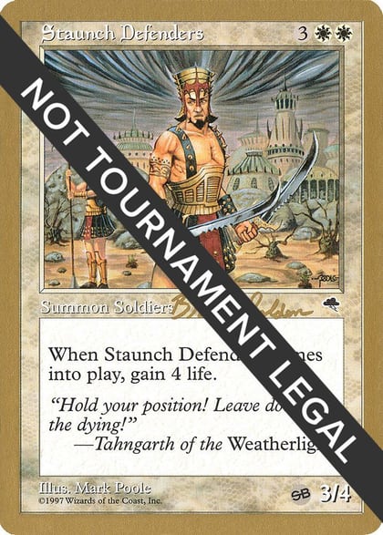 Staunch Defenders - 1998 Brian Selden (TMP) (SB), World Championship Decks #163959