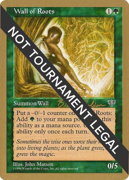 Wall of Roots - 1998 Brian Selden (MIR), World Championship Decks #163970