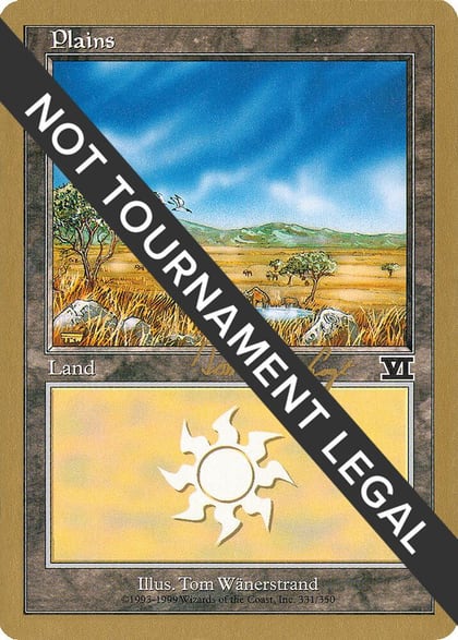 Plains (331) - 2000 Tom van de Logt (6ED), World Championship Decks #164262