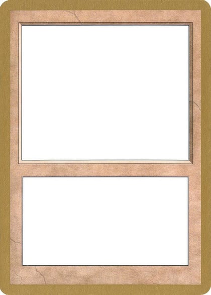 2001 World Championship Blank Card, World Championship Decks P164309