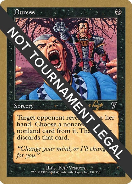 Duress - 2001 Tom van de Logt (7ED), World Championship Decks #164318