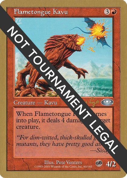 Flametongue Kavu - 2001 Tom van de Logt (PLS) (SB), World Championship Decks #164319