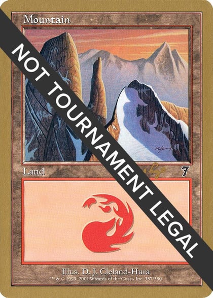 Mountain (337) - 2001 Tom van de Logt (7ED), World Championship Decks #164323