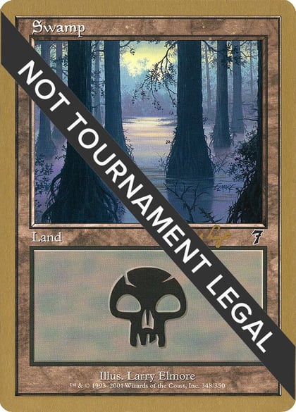 Swamp (348) - 2001 Tom van de Logt (7ED), World Championship Decks #164334
