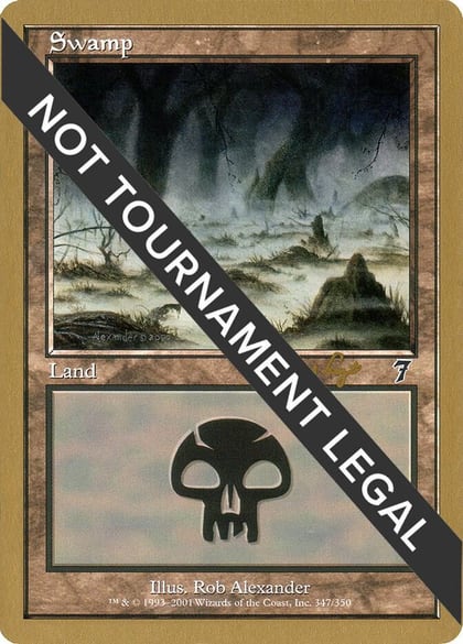 Swamp (347) - 2001 Tom van de Logt (7ED), World Championship Decks #164337