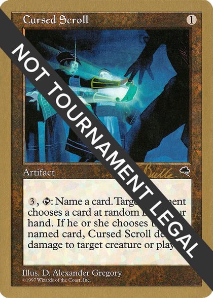 Cursed Scroll - 1999 Kai Budde (TMP), World Championship Decks #164413