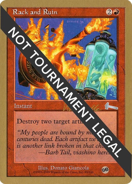 Rack and Ruin - 1999 Kai Budde (ULG) (SB), World Championship Decks #164425