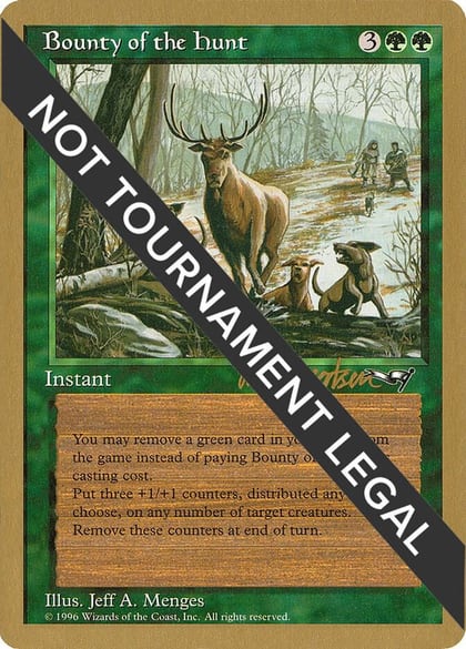 Bounty of the Hunt - 1997 Svend Geertsen (ALL) (SB), World Championship Decks #164434