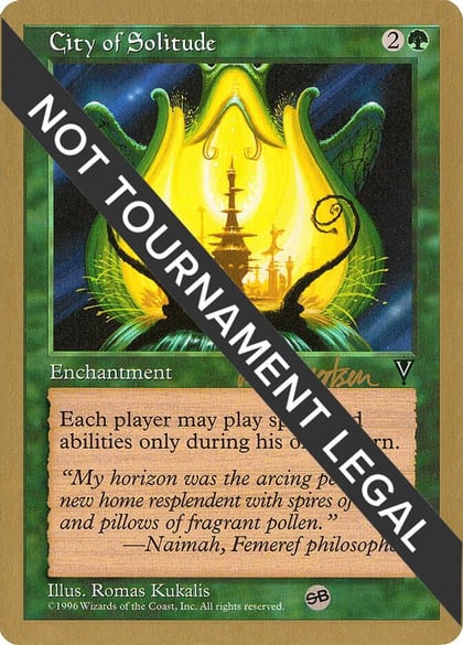 City of Solitude - 1997 Svend Geertsen (VIS) (SB), World Championship Decks #164436