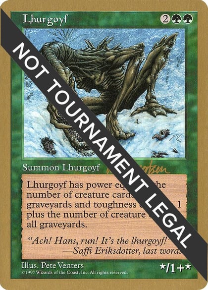 Lhurgoyf - 1997 Svend Geertsen (5ED), World Championship Decks #164449
