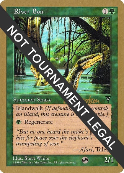 River Boa - 1997 Svend Geertsen (VIS) (SB), World Championship Decks #164451