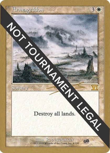 Armageddon - 2000 Nicolas Labarre (6ED) (SB), World Championship Decks #164492