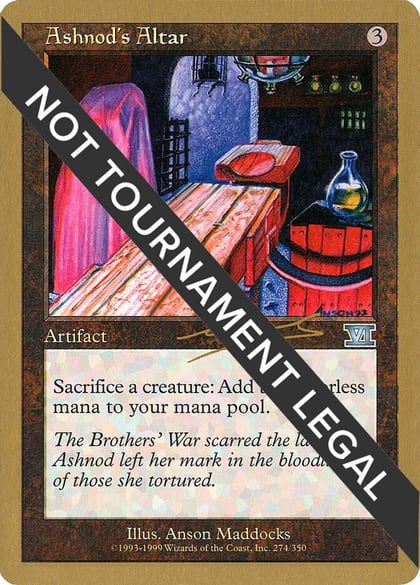 Ashnod's Altar - 2000 Nicolas Labarre (6ED), World Championship Decks #164493