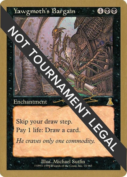 Yawgmoth's Bargain - 2000 Nicolas Labarre (UDS), World Championship Decks #164524