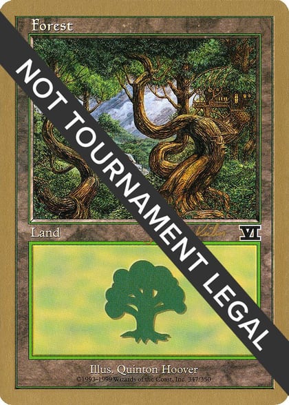 Forest (347) - 2000 Janosch Kuhn (6ED), World Championship Decks #164535